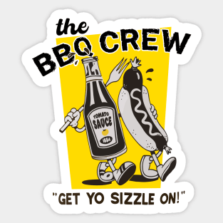 The BBQ Crew - Tomato sauce and hot dog Sticker